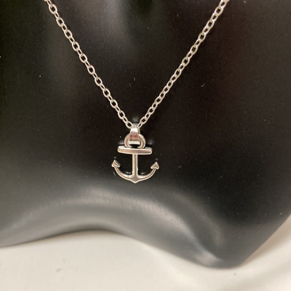 NWOT - New EFFY Silver Tone Necklace & Anchor Charm - Picture 4 of 8